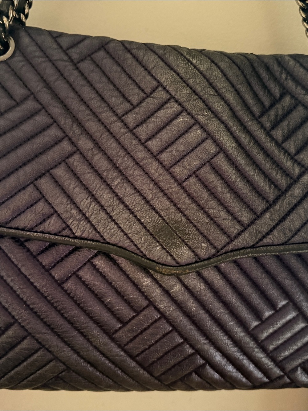 Rebecca Minkoff Affair Chain Crossbody | Metallic purple + gunmetal - Picture 10 of 10